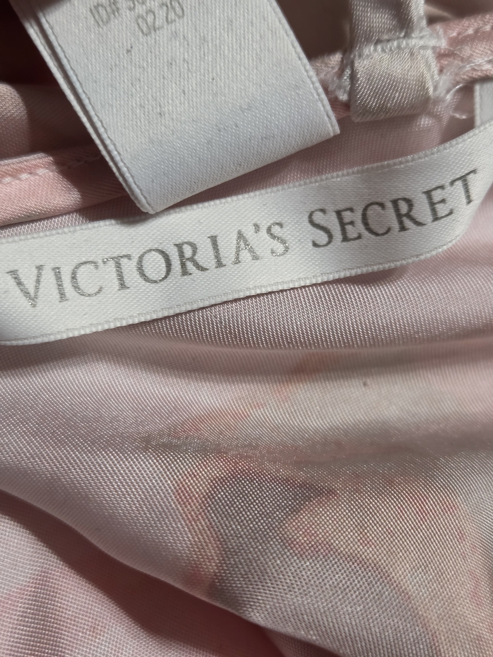 Victoria's Secret Pink Satin Slip Gown with Adjustable Straps - Picture 7 of 7